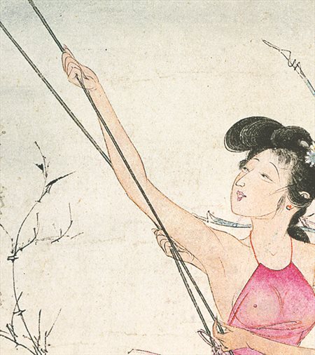 杭州-胡也佛的仕女画和最知名的金瓶梅秘戏图